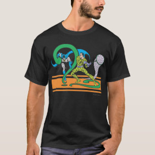 Batman Fights Riddler T Shirt