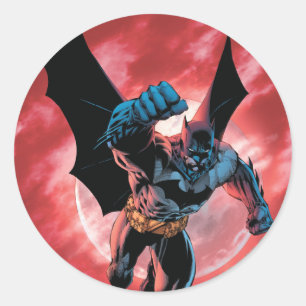 Batman Firey Himlar Runt Klistermärke