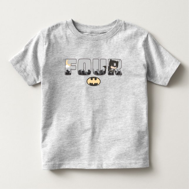 Batman | Fjärde födelsedagen T Shirt (Framsida)