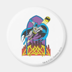 Batman flyger genom natten magnet