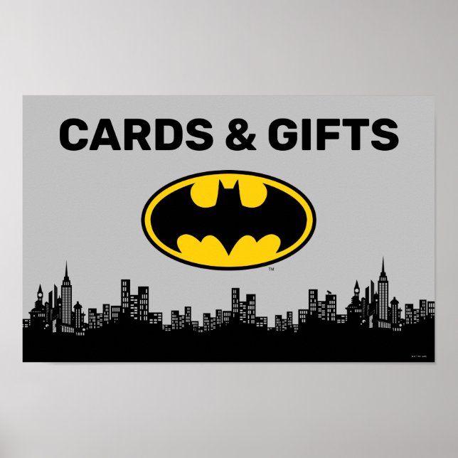 Batman | Födelsedagskort och presentkort Poster (Framsidan)