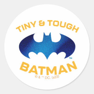 Batman för cuter än Cute Tiny & Tuff Runt Klistermärke