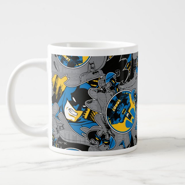 Batman Full Throttle Toss-mönster Jumbo Mugg (Vänster)