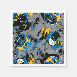 Batman Full Throttle Toss-mönster Pappersservett