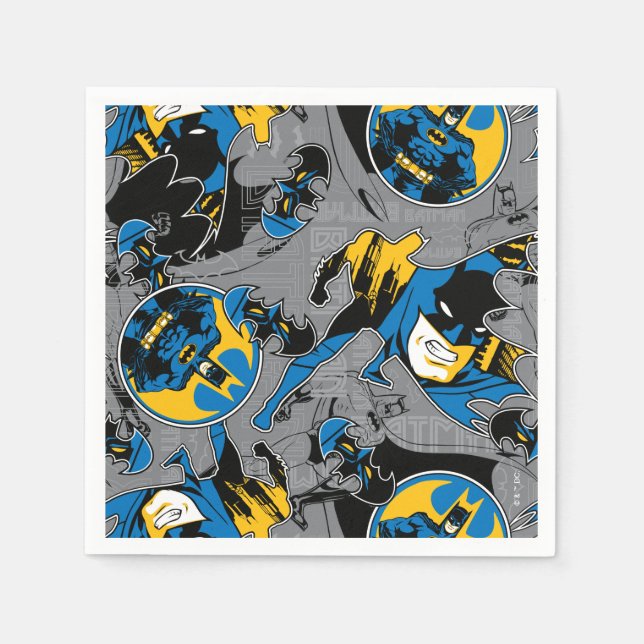 Batman Full Throttle Toss-mönster Pappersservett (Framsidan)