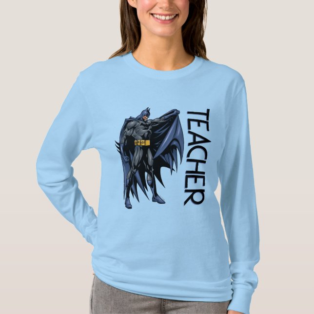 Batman Fullfärgad sido lärare T Shirt (Framsida)