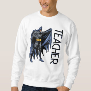 Batman Fullfärgsidans lärare Lång Ärmad Tröja