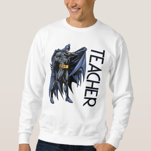 Batman Fullfärgsidans lärare Lång Ärmad Tröja (Framsida)