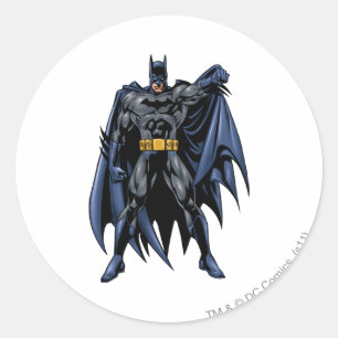 Batman Fullt-Färg Front Runt Klistermärke