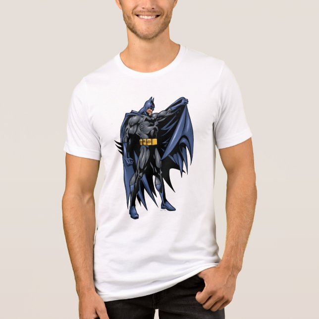 Batman Fullt-Färg Side T-shirt I Triblend-tyg (Framsida)