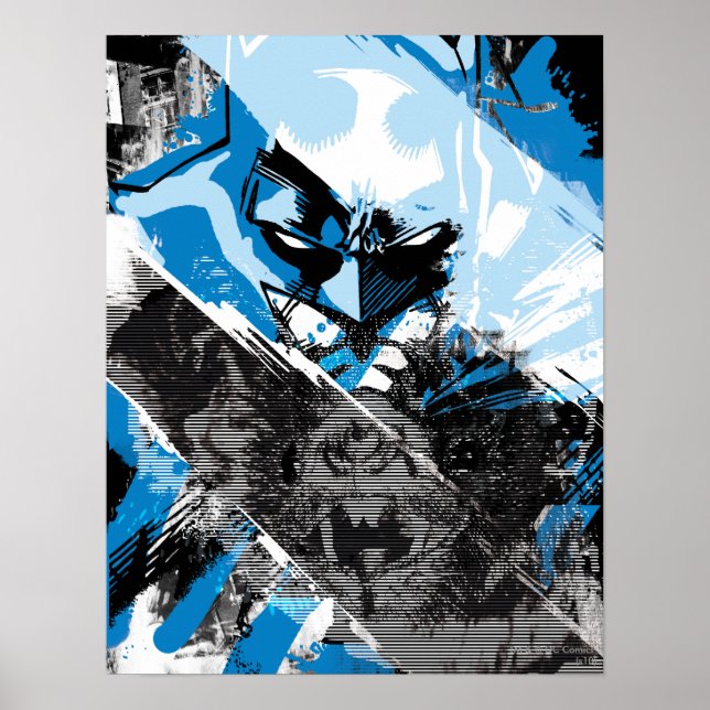 Batman Future Cityscape Montage Poster (Framsidan)