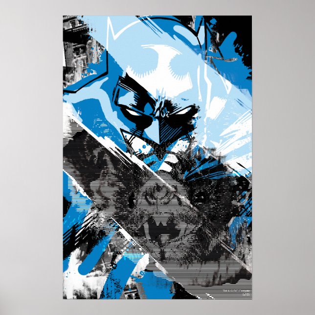 Batman Future Cityscape Montage Poster (Framsidan)