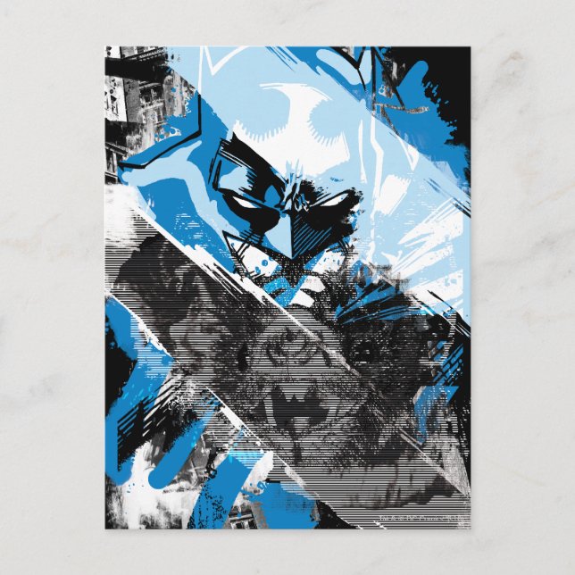 Batman Future Cityscape Montage Vykort (Framsida)