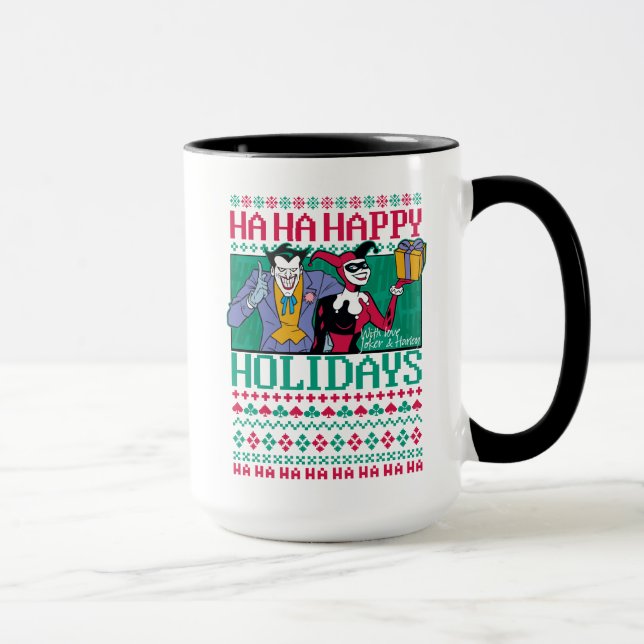 Batman | Glad helg Joker & Harley Quinn Mugg (Höger)