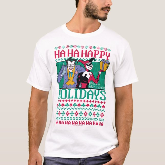 Batman | Glad helg Joker & Harley Quinn Tröja (Framsida)