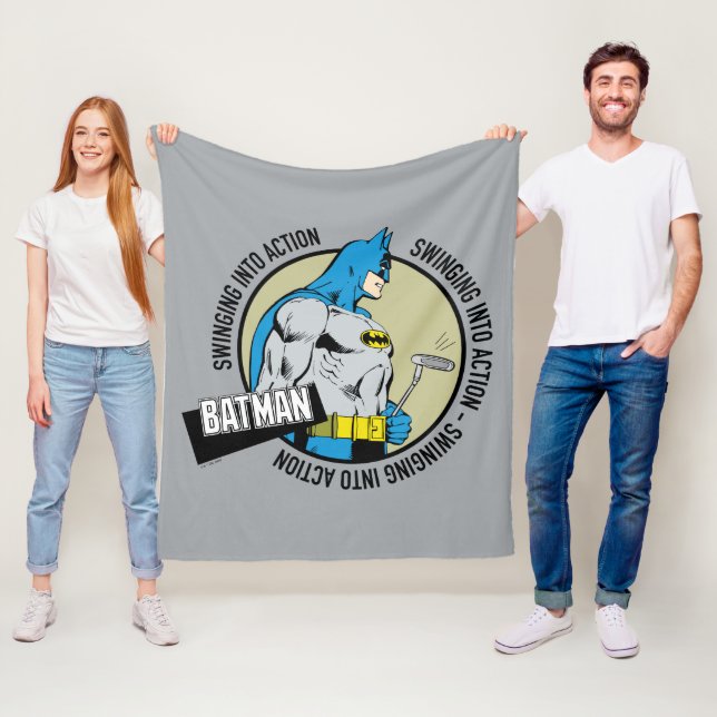 Batman Golfing - Skruva i handling Fleecefilt (På plats)
