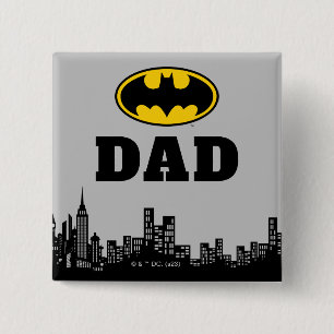 Batman - Gotham City Födelsedag Pappa Knapp
