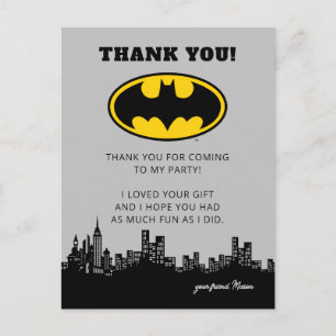 Batman Gotham City Födelsedags Tacksamhet Vykort