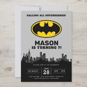 Batman - Gotham City Inbjudan till födelsedag