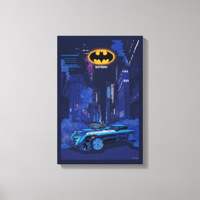 Batman Gotham City Night Patrol Canvastryck (Framsida)