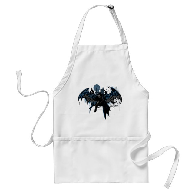 Batman Gotham City Paint Drip Graphic Förkläde (Framsidan)