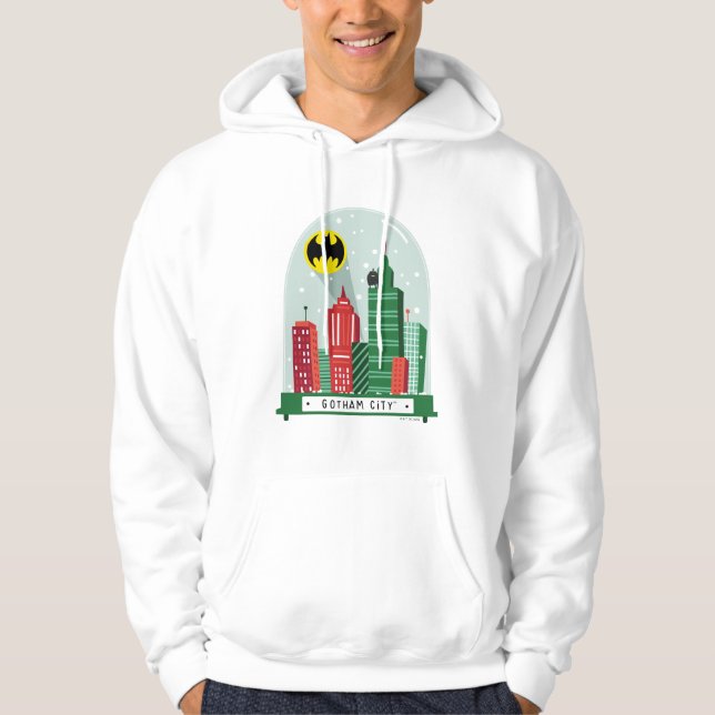 Batman Gotham City™ Snö Globe Graphic Hoodie (Framsida)