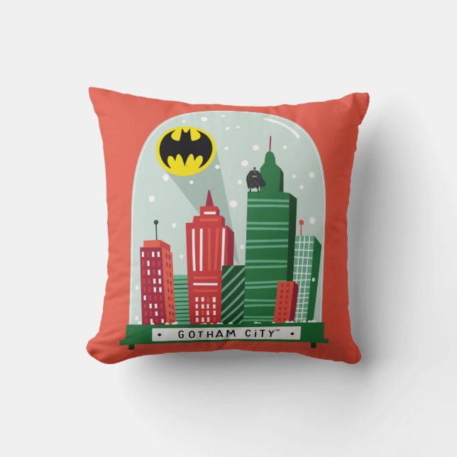 Batman Gotham City™ Snö Globe Graphic Kudde (Framsida)
