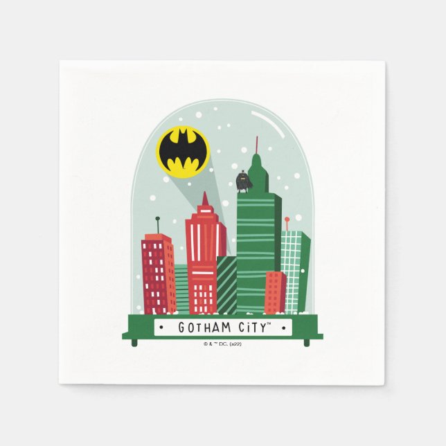 Batman Gotham City™ Snö Globe Graphic Pappersservett (Framsidan)