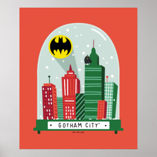 Batman Gotham City™ Snö Globe Graphic Poster