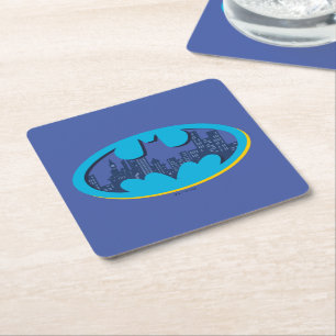 Batman Gotham City Symbol Underlägg Papper Kvadrat