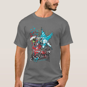 Batman Gotham Guardian Lineart Collage Tee Shirt
