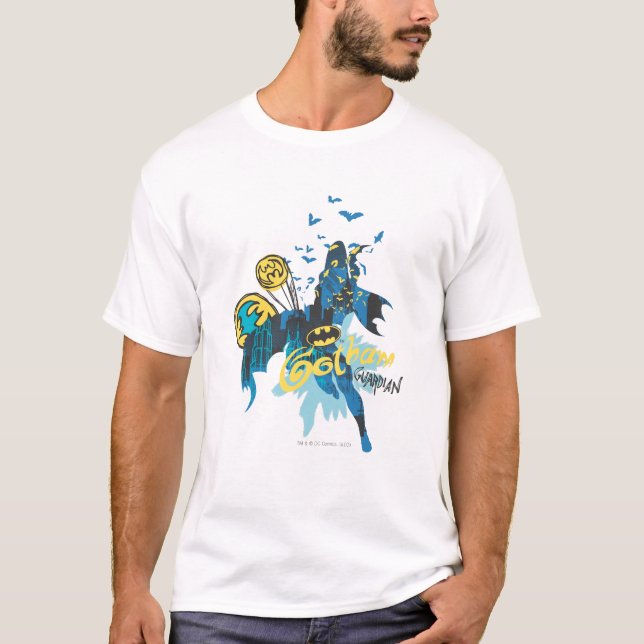 Batman Gotham Guardian Notebook Sketch Tee Shirt (Framsida)
