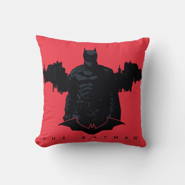 Batman Gotham Silhouette Kudde (Framsida)