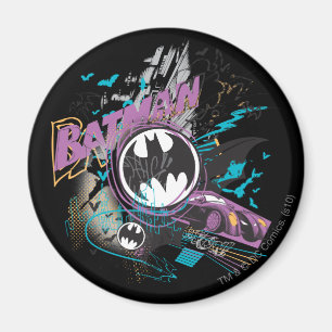Batman Gotham Skyline Sketch Magnet