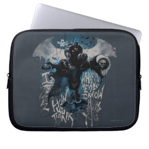 Batman Graffiti Graphic - jag vet hur du Tänka Laptop Sleeve