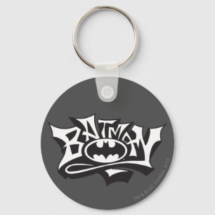Batman Graffiti Namn Logotyp Nyckelring
