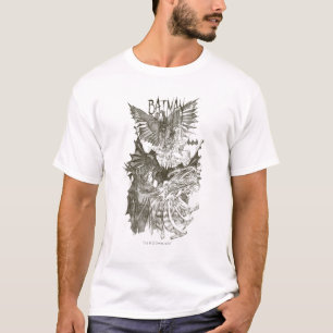 Batman Graphic Novel Pencil Sketch T-shirt