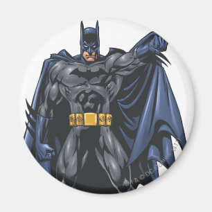 Batman håller i sig magnet