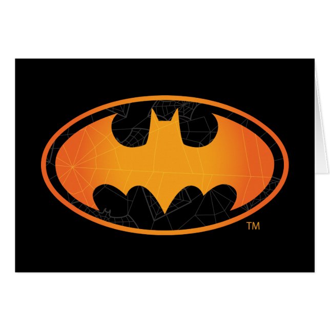 Batman | Halloween-Webbens Logotyp Hälsningskort (Framsidan Horizontal)