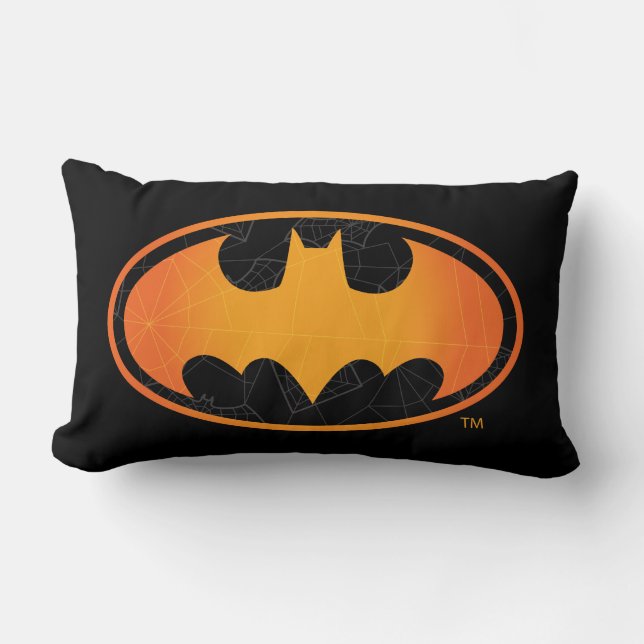 Batman | Halloween-Webbens Logotyp Lumbarkudde (Framsida)
