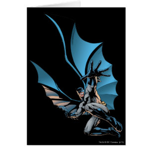 Batman hand i förgrunden hälsningskort
