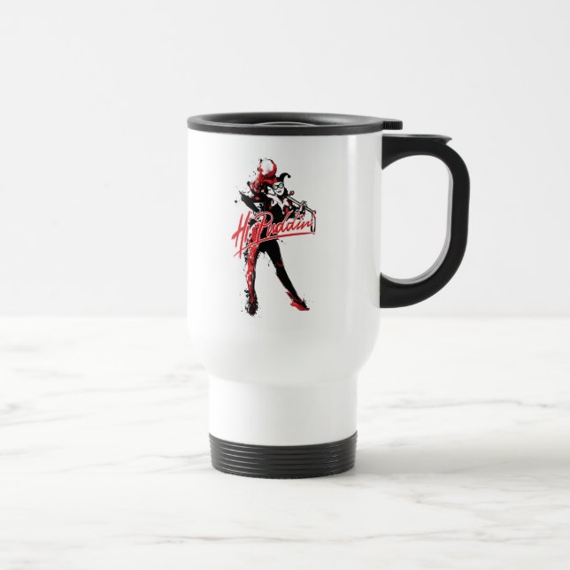 Batman | Harley Quinn "Hi Puddin" Bläck Art Resemugg (Höger)