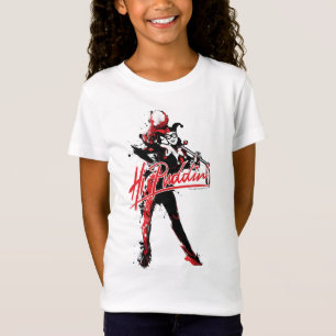 Batman Harley Quinn "Hi Puddin" Bläck Art T Shirt