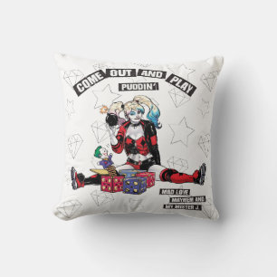 Batman Harley Quinn "Kom Out and Play Puddin" Kudde