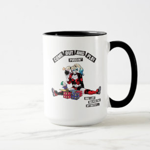 Batman Harley Quinn "Kom Out and Play Puddin" Mugg