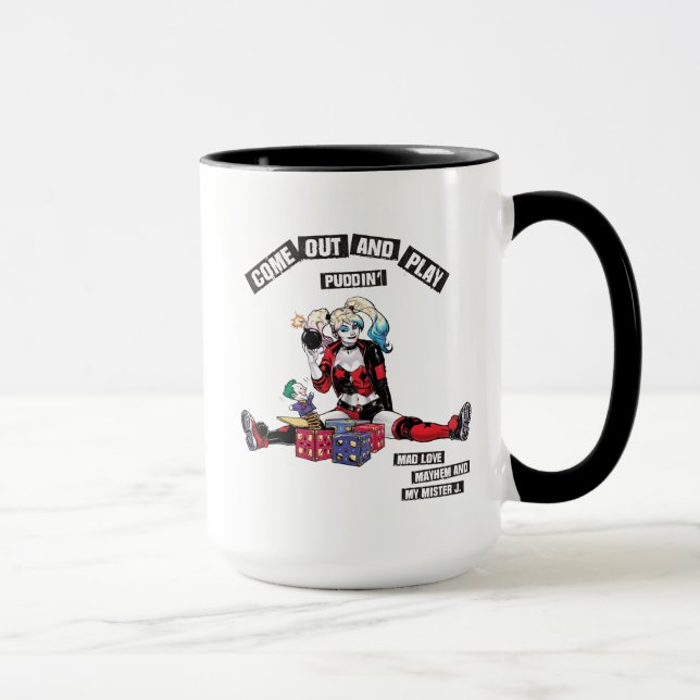 Batman | Harley Quinn "Kom Out and Play Puddin" Mugg (Höger)