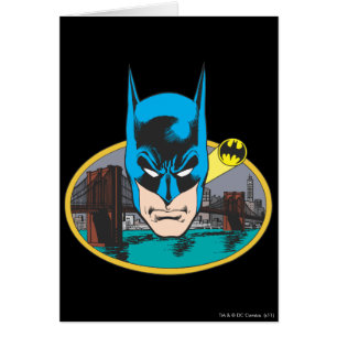 Batman Head Hälsningskort