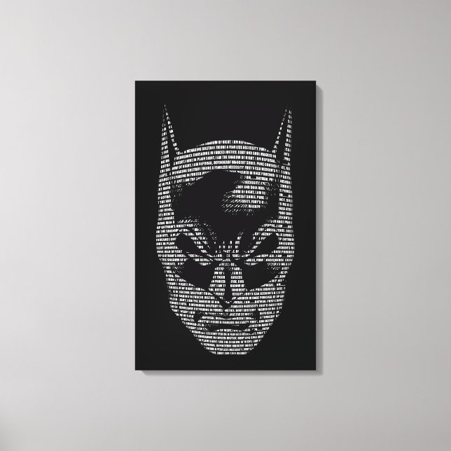 Batman Head Mantra Canvastryck (Framsida)