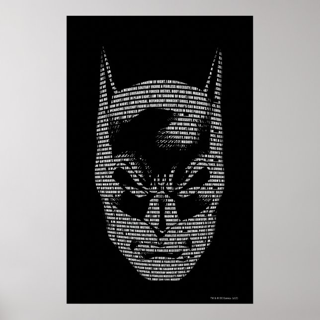 Batman Head Mantra Poster (Framsidan)