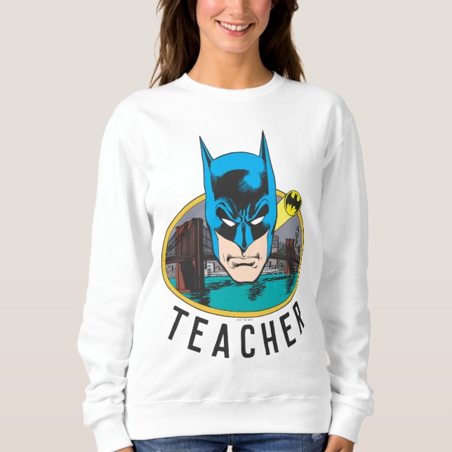 Batman Head Teacher T Shirt (Framsida)